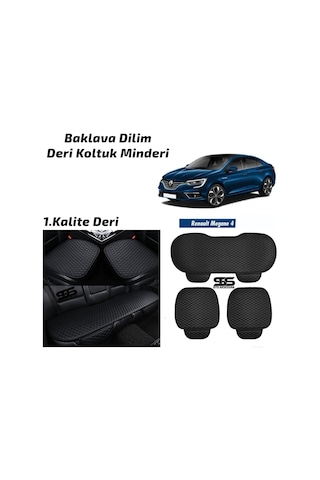 Renault Megane 4 Siyah Deri Oto Koltuk Minderi