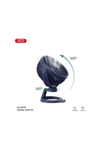 Mf78 Taşınabilir 1200mah Şarjlı Masaüstü Mini Fan 360 Dönebilir Sessiz Telefon Tutuculu Vantilatör 11083606