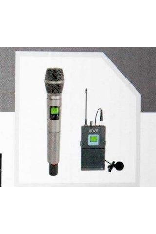 Roof R-1200 1 El 1 Yaka Uhf Kablosuz Mikrofon Set