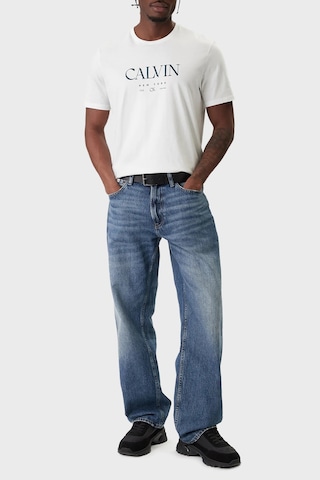 Calvin Klein Erkek T Shirt Lv04re807g Yaa Beyaz Beyaz