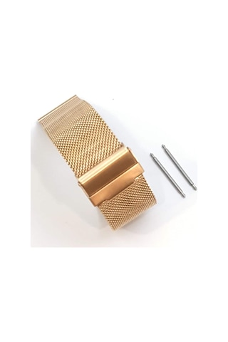 Hasır Kol Saat Kordonu Rose Çift Kilit 24 Mm (Ø1,90)