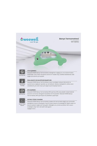 Wewell - Wtb110 Banyo Termometresi Yeşil
