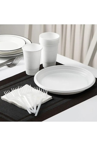 Ne Zabylı Tek Kullanımlık Servis Seti "yaz No.1" 6 Kişilik 147488897 Diğer