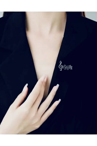 Especailly For You Kış Broşu Nota Öğretmene Hediye 181991585 Gri