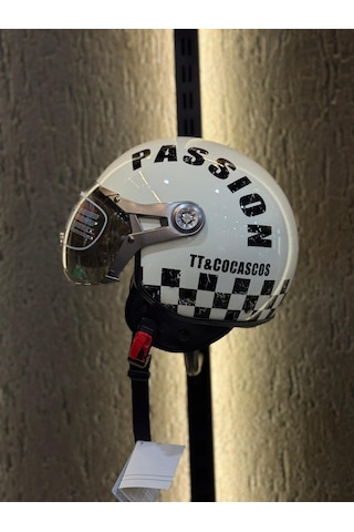 Aegıs Motosiklet Kaskı - Retro Açik Kask Passion Krem - L Çok Renkli