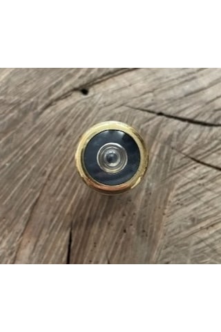 Door Pirinç Çelik Kapı Dürbünü Uzatmalı Kapaklı Kapı Dürbünü Sarı Renk 8cm