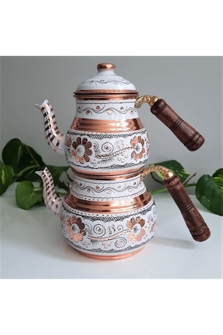 Middle Royal Bakır Çaydanlık 2,5 Lt Bakır