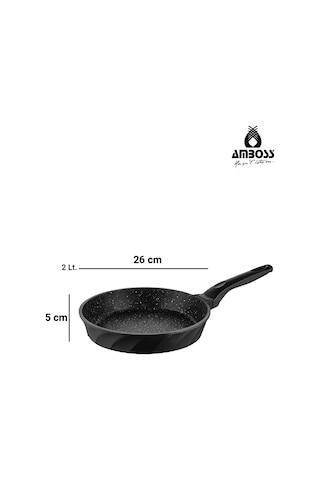 Jasper 3 Parça Döküm Tava & Sahan Seti Siyah