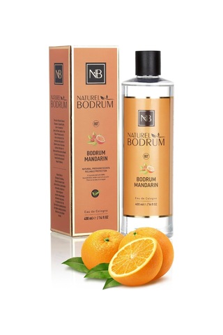Bodrum Mandarin Mandalina Kolonyası 400 Ml Dökmeli 8'li Paket 80 Aile Ve Ofis Toptan Set Pet Şişe