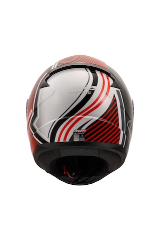 Ls2 Rapid 2 Extra Kapalı Kask Beyaz - Kırmızı
