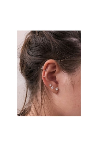 316l Cerrahi Çelik Silver Top Uçlu 8mm Çap Piercing 1 Adet -kararma Yapmaz- Gümüş