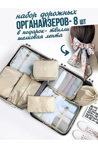 Online Select Bavulda Seyahat Çantası Seti, 8 Parça 131442172 Bej