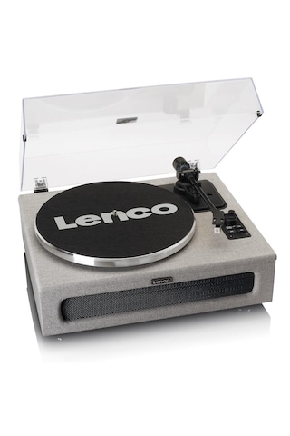 Lenco Ls-440 Gy Gri 4 Hoparlörlü Bluetoothlu Pikap Plak Çalar
