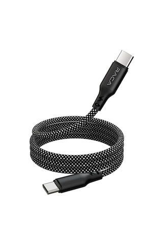 Raca Rc20c 60 Watt Type-c To Type-c Manyetik Şarj Kablosu 1 Metre - Siyah