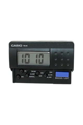 Casio Pq-10-1r Masa Saati, Siyah, Standart 120