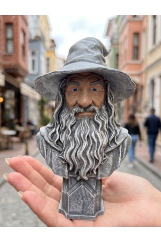 Eselya3d Gandalf Figür, Yüzüklerin Efendisi Gandalf Büst, Gri Gandalf Figür Hediye-15cm-fanart