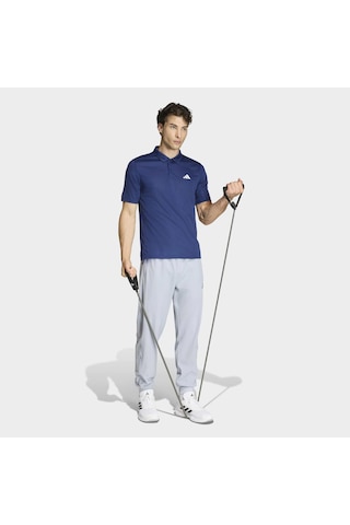 Adidas Workout Essentials Erkek Mavi Polo Tişört Kd5437