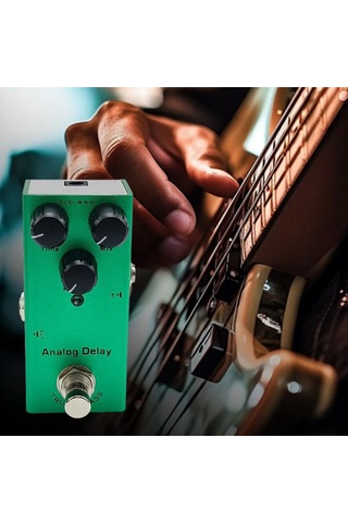 Ruicoo Mini Gitar Efekt Pedalı - Vintage Fazer, Analog Korus, Dijital Delay Ve Tube Tremolo Fonksiyonları İle Gerçek Bypass Teknolojisi
