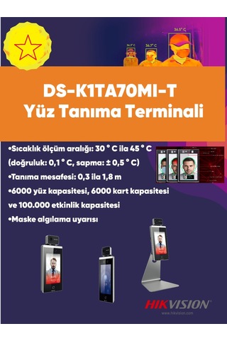 Yüz Tanımalı Termal Kamera