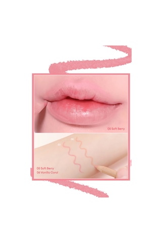 Kremsi e Sahip Dudak Kalemi Ve Kalemtıraş Seti Clıo Velvet Lip Pencil Set 05 Soft Berry 05