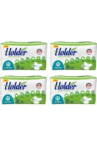 Holder Yetişkin Hasta Bezi Medium Orta Boy 30'Lu / 4 Adet