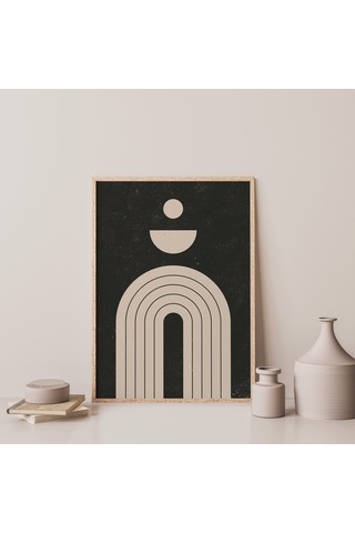 Geometrik Duvar Sanatı, Orta Yüzyıl Modern, Bej Sanatı, Minimalist Çizgi Sanatı