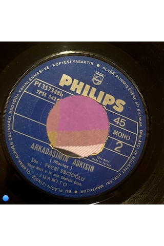 Juanito - Kıskanmak Kabahat Mi / Arkadaşımın Aşkısın Philips - Pf 357348