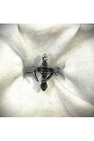 Dükkan Design Vamp Haç Yüzük Siyah