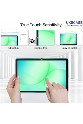 Samsung Uyumlu Galaxy Tab A11 Plus A11+ A9 Plus A9+ 11'' Temperli Cam Ekran Koruyucu 2 Adet
