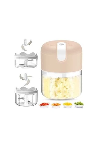 Pazly Elektrikli Sarımsak Doğrayıcı: Mini Mutfak Robotu, Hızlı Baharat Ve Sebzeler Doğrayıcı Diğer