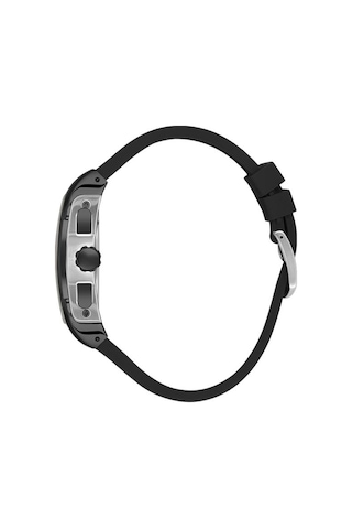 Daniel Klein Dk.1.14028-6 Exclusive Tüm Fonksiyonları Aktif Çelik Kaplama 3 Atm Suya Dayanıklı Silikon Kordonlu Siyah Erkek Kol Saati Siyah