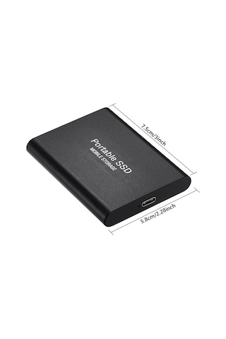 Geeroyoo 8tb Taşınabilir Harici Ssd Usb 3.2 Katı Hal Sürücü - Siyah Jzr-gy