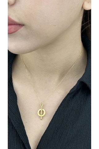 Çivi, Paslanmaz Çelik Kolye 217, Altın Renk Altın