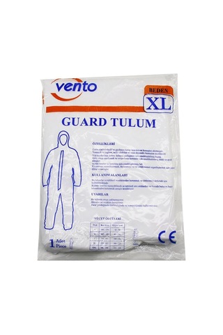 Vento Guard Koruyucu Tulum - Xl Beyaz Non-woven Kumaş