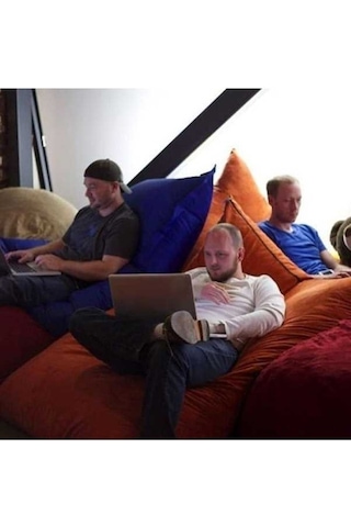 Willowhaven Yıkanabilir Fasulye Torbası Kapak - 100x140 Cm - Oturma Odası Kanepe Koruyucu Slipcover - Mor Ev Dekor Mor