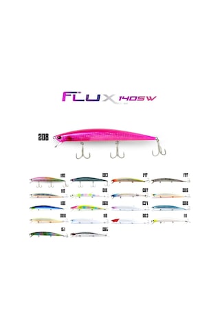 Fujin Flux 140mm 18gr Floating Maket Balık 182 Double Pink Chart