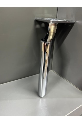 Zarif Metal Ayak 14cm Krom Renk Dolap Şifonyer Koltuk Tv Ünite Modern Mobilya Ayağı Gümüş