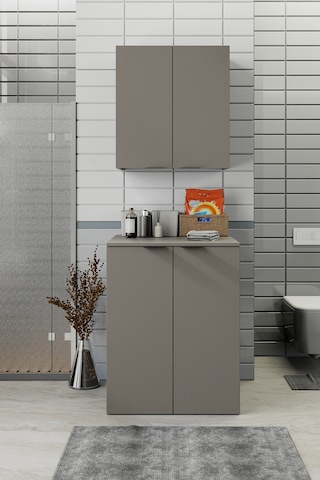 Biani Fix Arya Ve Loft Uyumlu Çamaşır Makinesi Dolabı Renk Latte