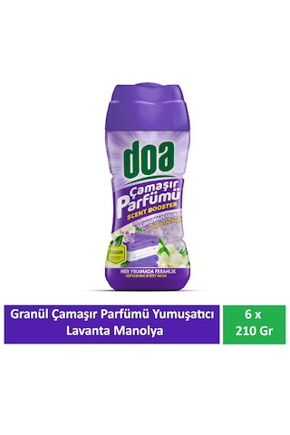 Doa Granül Çamaşır Parfümü & Çamaşır Yumuşatıcı Lavanta Ve Manolya 6 X 210 Gr 6'lı Set