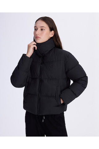 Kappa Authentic Arya Kadın Regular Fit Şişme Mont-7694 Siyah