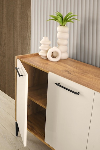 Anka Yemek Odası Konsol Büfe 180x45x86 Krem
