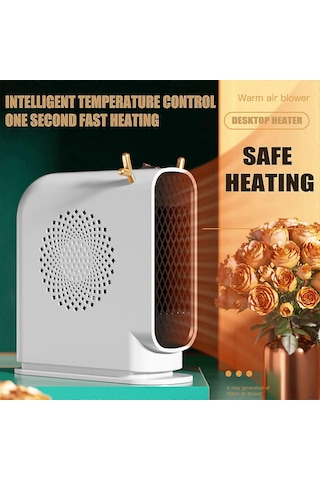Taşınabilir Isıtıcı, Termostatlı Kompakt Elektrikli Eleman Isıtıcı, Sessiz Ve Güvenli Taşınabilir Oda Isıtıcısı