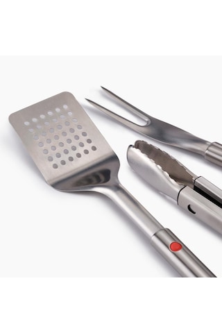 Joseph Joseph Grillout 3 Lü Paslanmaz Çelik Barbekü Spatulası, Maşa Ve Çatal Seti
