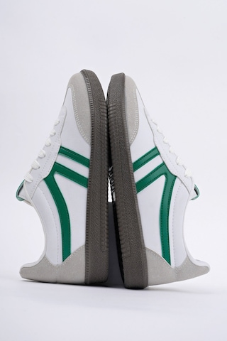 Muggo Garcia Garantili Unisex Ortopedik Günlük Bağcıklı Yürüyüş Koşu Sneaker Spor Ayakkabı Yeşil