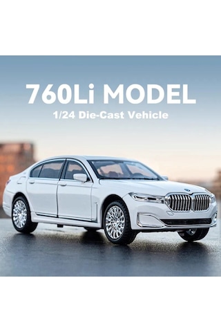 Scowetto Bmw 760li Araba Bmw 7 Serisi Araba 1:24 Diecast Metal Model Araba Koleksiyon Araba Sesli Işıklı