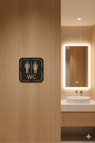 Wc Tabelası, Tuvalet Levhası, Kadın Erkek Tabela, Yönlendirme Levhaları 34