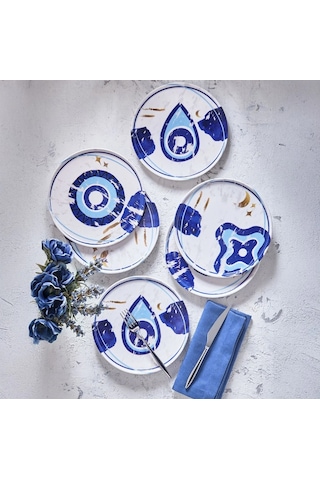 Fecra Teos 6 Parça Pasta Tabağı Seti