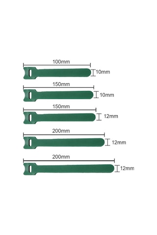 Besthome1 Yeşil Nilon Kablo Düzenleyici - 12x150mm, Ev Ve Ofis İçin