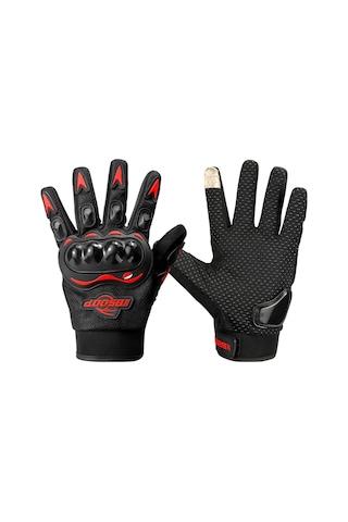 Bsddp 1 Çift Kaymaz Anti-Damla Nefes Tam Parmak Dokunmatik Ekran Motosiklet - Bisiklet Eldiveni