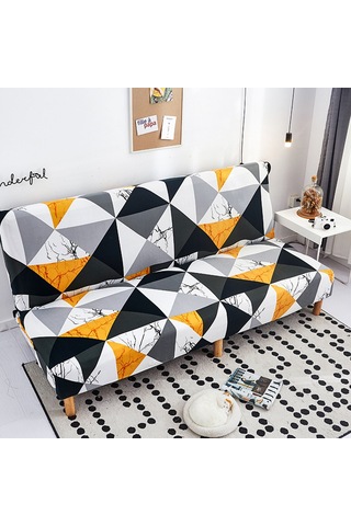 Yaozixa Yüksek Esnekli Kli Kollüksüz Di Vane Örtüsü - 360 Derece Gerilimli , Yıkama Kolay, Ev Dekor Protektörü 160-190cm Siyah